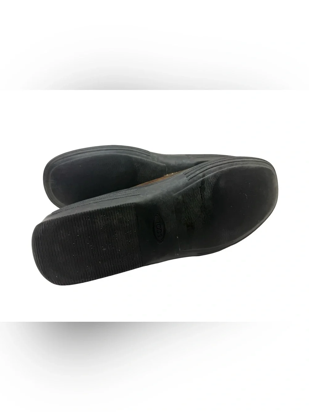 TODS Loafers Mens 9 Brown Soles Casual Slip-On Driving Penny Loafers Leather